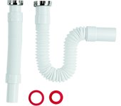 Manga flexible pp + anillo blanco mm 40x11/2 cm 30/80