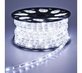 Manguera led con destellos, 45 m, 1650 leds frío, ip65, 230v, recortable cada 1m, prolongable