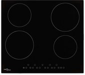 Placa vitrocerámica 4 fuegos control táctil 6000 w