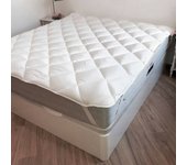 Protector de colchón naturals blanco cama de 135 (135 x 190/200 cm)