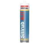 Silirub al2t - sellante de silicona neutra para construcción y acristalamiento - soudal - cartucho de 300 ml transparente