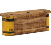 Banco almacenaje/aparador | aparador de comedor | armario de cocina madera maciza reciclada 120x30x40 cm cfw85391