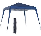 Carpa plegable outsunny azul 240x240x250cm tela oxford acero