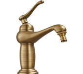 Grifo monomando de lavabo en color antique