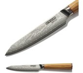Navaja multiusos 12 cm damasco acero japonés aus-10 mango de olivo