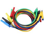 Cable de prueba con pinza de cocodrilo y conector tipo banana de alto voltaje p1018a