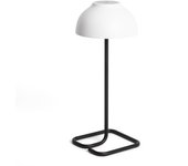 Ledkia lámpara de mesa led portátil para exterior con batería usb recargable carlo blanco / negro