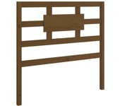 Cabecero de cama madera maciza pino marrón miel 105,5x4x100 cm