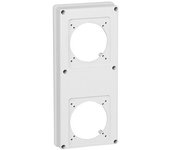 Tapa 2 taladros 16/32a - legrand