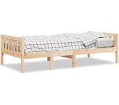 Cama individual | cama para niños sin colchón madera maciza de pino 90x190 cm cfw812368