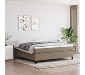 Somier de cama color topo 180x200 cm tela