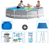 Paquete de piscina - intex - alrededor - 305x305x76 cm + accesorios a2019