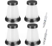Paquete de 4 filtros hepa de repuesto para aspiradora inalámbrica moosoo k12 k12 pro k13, accesorios de filtro para aspiradora de mano