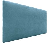 Dhome cabecero de tela aqualine liso cabeceros cabezal tapizado cama lujo (tela turquesa, 105cm (camas 80/90/105))