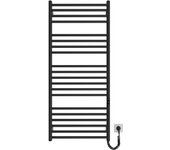 Radiador toallero eléctrico seco hygge family modelo greenwich bajo consumo de 117x53 color negro mate
