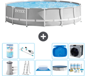 Paquete de piscina - intex - alrededor - 427x427x107 cm + accesorios a2236