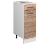Vicco mueble bajo de cocina r-line, sonoma, 30 cm sin encimera