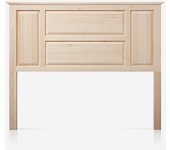 Cabecero de cama de madera guadiana | cama de 105 | pino | crudo sin pintar | pejecar