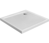 Plato de ducha antideslizante 80x80cm, blanco
