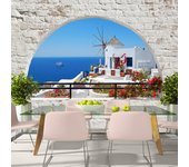 Papel pintado - verano en santorini [200x140]