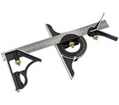 Escuadra multifunción ajustable combinada de 300 mm, herramientas cuadradas resistentes, kits de medición, transportador de precisión, buscador de áng