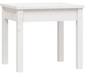 Banco de jardín muebles de exterior terraza blanco 50 x 44 x 45 cm madera maciza de pino 02_0011653