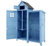 Cabaña de jardín de madera con estantes - ideal para jardines pequeños