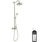 Columna de ducha jacob delafon cléo 1889 beige oro + limpiador briochin