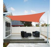 Vela de sombra rectangular impermeable de 2,5 x 3 m, protección uv para jardín y patio al aire libre.