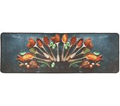 Alfombra de cocina | tapete para la cocina lavable antideslizante multicolor 60x180 cm cfw65273