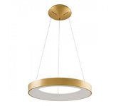 Italux giulia - colgante moderno led para colgar en oro cepillado, blanco cálido 3000k 2200lm