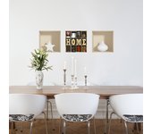 Vinilo efecto 3d home - adhesivo de pared - revestimiento sticker mural decorativo - 40x120cm