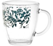 Confection 6 tazas de cristal grace decoration cc 340 chio green
