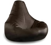 Puff bean bag deri armut marrón