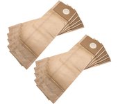 Vhbw 10x bolsa reemplaza nilfisk 107413586, 1471058500 para aspiradora - papel, 40,9 cm x 12,9 cm marrón
