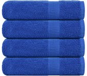 Maison exclusive - toallas de baño 4 uds azul 100x150 cm 360 g/m² 100% algodón