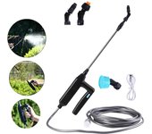 Bomba de aire eléctrica boquilla pulverizadora ajustable pistola de agua con accesorios de jardín boquilla manguera 8 m de manguera
