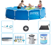 Paquete de piscina - intex - alrededor - 305x305x76 cm + accesorios a1480