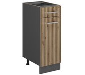Vicco mueble bajo de cocina r-line, roble artesanal, 30 cm sin encimera