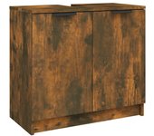 Armario ba?o madera contrachapada roble ahumado 64,5x33,5x59 cm