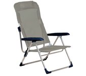 Tumbona fiam betty estructura aluminio asiento en textilene color gris tórtola art. 025txta