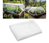 Mosquitera de malla de poliéster para jardín, patio, cenador, mosquitera antipájaros (ancho: 2,4 m x largo: 10 m)