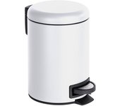 Cubo de basura cosmético leman acero 3l blanco mate wenko