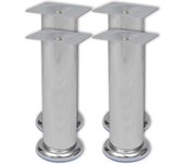 Piezas patas de sofá redondas cromo 180 mm