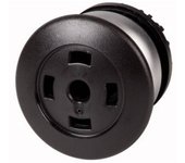 Puls.seta,ret.,negro,sin placa m22-dp-s-