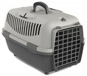 Transportin para mascotas 48x35x30cm perros gatos animales gris