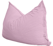 Puf en terciopelo acanalado bananair 180 x 140 cm violeta claro