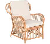 Sillon ratan 80x69x85 con cojin natural