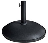 Acomoda textil – base de sombrilla ajustable, estable y resistente para terraza, jardín y patio. (cemento negro, 25 kg)