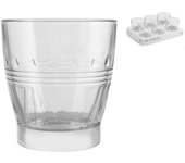 24x bandeja 6 vasos transparente luisa cl34
